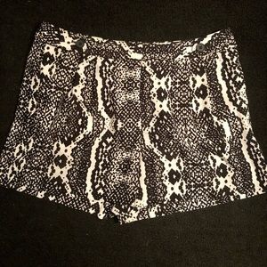 Ann Taylor Loft silky animal print shorts